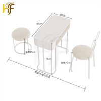 Ensemble de mobilier de salon de manucure de luxe moderne, fauteuil de pédicure avec jet magnétique, tables et chaises de salon de manucure