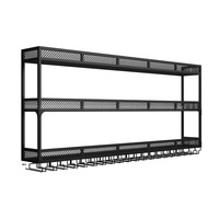 Étagère murale moderne en fer forgé pour bouteilles de vin, avec éclairage détachable, pour restaurant, bar, maison, meuble de rangement pour vin et bière