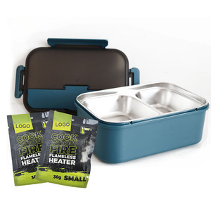 Boîte à lunch auto-chauffante durable <span class=keywords><strong>de</strong></span> haute qualité - Plateau intérieur en acier inoxydable et plaque chauffante sécurisée - Product Image 1