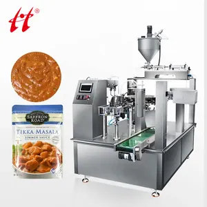 Automatic Rotary Type Liquid Tomato Paste Sachet Filling and Sealing Packing Machine