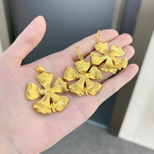 Pendientes Colgantes JXX Fashion Personalizados, Chapados en Oro de 24K, Diseño con Patrón de Flores, Latón Clásico Vintage, para Trinidad y Tobago - Product Image 2