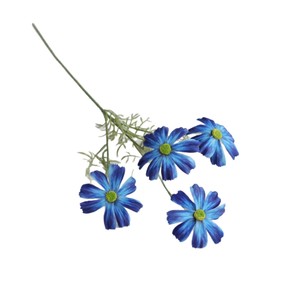 Bouquet de fleurs artificielles Jinxi Cosmos à 4 têtes en soie, accessoires de photographie de mariage en extérieur, décorations pour la maison - Product Image 4