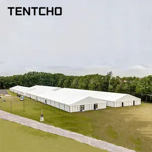 خيمة لوجستية مؤقتة كبيرة للتخزين في الهواء الطلق خيمة صناعية 50M2 خيمة صناعية 15X35