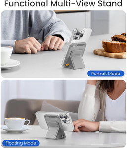Porte-cartes magnétique à rabat unique en cuir, design créatif compatible avec les étuis de téléphone Apple 16 <span class=keywords><strong>MagSafe</strong></span>. - Product Image 3