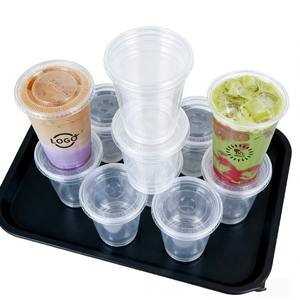 Gobelets jetables à double paroi en plastique pour jus, thé au lait, transparents, personnalisés, 16 OZ, à emporter, 500 ml, logo personnalisé - Product Image 5