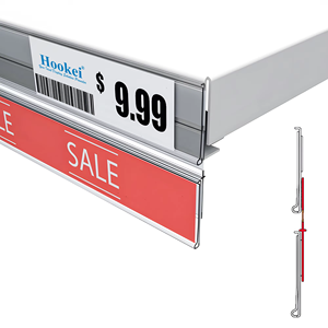 Hookei étagère de supermarché au détail en plastique PVC acrylique porte-étiquette de prix - Product Image 5