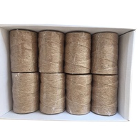 Corde torsadée à 3 plis 100% fil de sisal de chanvre naturel 100m 200m fil de corde à billes pour emballage de bricolage