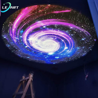 Jazz Pop Plafond Plafon Étoiles Pvc Décorations Maison Panneaux 3d Boîte de Nuit Éclairage Dynamique RVB Plafond Designs