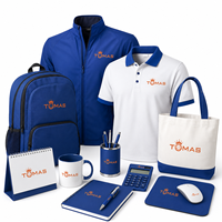 Pack de Marchandises pour Conférences avec Vêtements d'Équipe, Housse pour Ordinateur Portable, Tasse, Carnet, Lanière et Chargeur Sans Fil pour Événements Professionnels