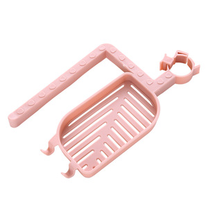 Kitchen Faucet Draining Rack With Tray Plastic Soap Dish Storage Organizer For Sink Multifunctional Modern Design - Product Image 5