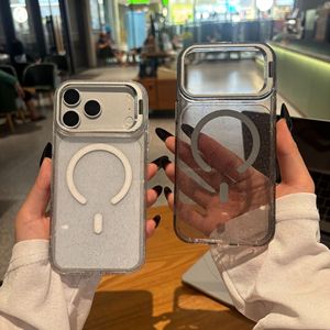 Funda Protectora Transparente con Anillo Magnético Acrílico Brillante para 18 Pro Max, Color <span class=keywords><strong>Rosa</strong></span> Brillante, Resistente a Caídas - Product Image 4
