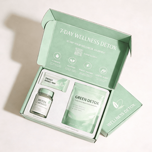 Detox <b>Supplements</b> DTC Packaging Boxes Corrugated Mailer Box E Flute Die Cut Mailer BoxCustom Packaging - Product Image 4