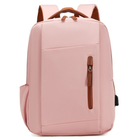 Tas Ransel Laptop Bisnis Minimalis 2026 dengan Port Pengisian Daya USB, Tas Perjalanan Tahan Air untuk Pria & Wanita