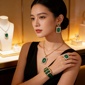 Square Zircon Alloy Fashion Jewelry <b>Watch</b> <b>Set</b> for Unisex Party Wedding Engagement & Anniversary Gifts - Product Image 6