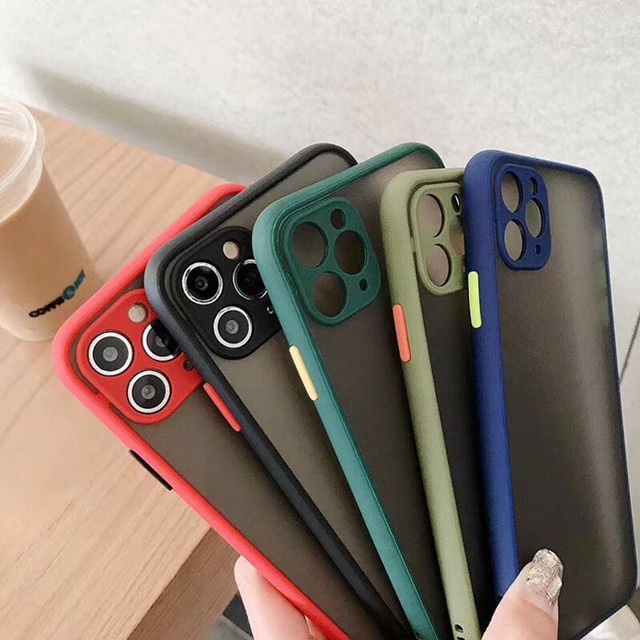 Frosted Matte TPU PC Case for Iphone 16E 16 15 14 13 12 Mini 11 Pro Max X XS XR 8 7 6 6S Plus SE 2020 Camera Lens Protect Cover