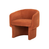 Mobilier de salon de style américain Chaise de canapé en tissu rembourrée Fauteuil moderne à structure métallique Chaise de loisirs de luxe