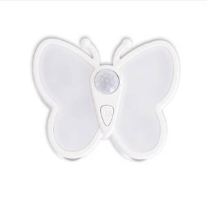 Veilleuse LED Papillon à Détection Corporelle 5V Rechargeable, Intelligente et Dimmable pour Couloir, Mur, Armoire, Sans Câblage - Product Image 1