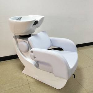 Sillón y Cama de Lavado para Salón de Belleza de Estilo Moderno, en Cuero PU, Cómodo y de Alta Calidad, Muebles de Lavado para Uso en Exteriores de Baños - Product Image 4