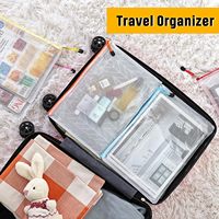 Bolsas de malla transparentes personalizadas con cremallera, bolsa de plástico impermeable para documentos, carpeta de archivos A4 para documentos, bolsa de archivos transparente de Pvc