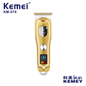 Cortadora de Pelo Eléctrica Kemei KM078, Cuerpo Metálico, Pantalla Digital, Uso Profesional en Salón, Motor con Escobillas, 7000-9000 rpm - Product Image 3