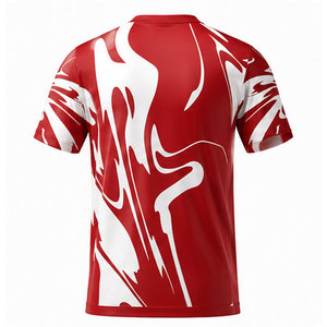 Maillot d'entraînement de football réversible unisexe, personnalisé, à manches courtes, respirant, séchage rapide, polyester écologique, uniforme d'équipe - Product Image 4