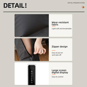 Massaggiatore per le gambe con compressione dell'aria e calore, massaggiatore per il ginocchio della coscia del polpaccio per alleviare il dolore, il recupero degli stivali di compressione - Product Image 6