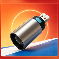 Mini lampe LED pour voiture, lampe de lecture pour intérieur/extérieur, camping, lampe frontale portable ronde à brancher sur USB