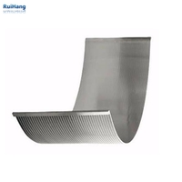 SS304 poisson Diversion tamis courbure écran v fil statique courbe écran presse filtre pour étang