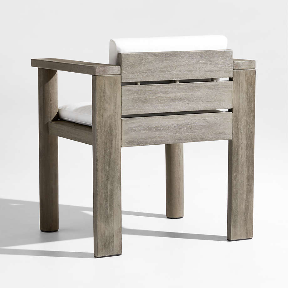 Backyard teak wood outdoor garden furniture all-weather dining table and chairs set for patio