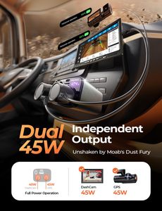 LISEN 90W Adaptateur allume-cigare métallique pour voiture avec <span class=keywords><strong>charge</strong></span> rapide PD 30W, double <span class=keywords><strong>prise</strong></span> pour <span class=keywords><strong>iPhone</strong></span> Samsung Camion - Product Image 2