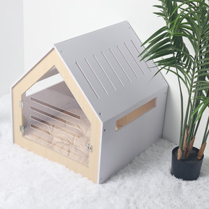 Wooden Indoor Dog Kennels Crate Pet House Wood Furniture Pet Hous Cat Indoor Bed Pet House Dog Crate Furniture