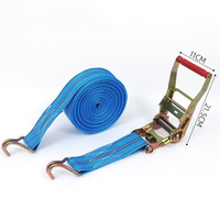Sangle de fixation de cargaison extra résistante en polyester, taille 100 mm (4 po) avec sangle à cliquet de 10 tonnes