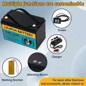 Stockage d'énergie solaire Rv Marine <span class=keywords><strong>batterie</strong></span> au lithium Lifepo4 120Ah <span class=keywords><strong>12</strong></span> volts <span class=keywords><strong>batterie</strong></span> au lithium-ion pour moteur de pêche à la traîne - Product Image 2