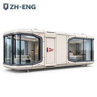 Capsule préfabriquée en aluminium de conception européenne K6, pour hôtel en forêt, bureau, location de vacances, complexe hôtelier