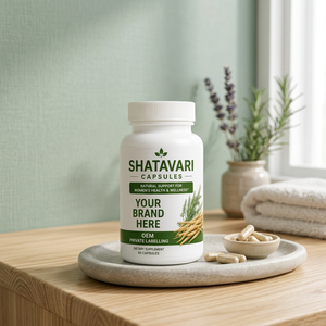 Shatavari Capsules OEM Private Label <b>Herbal</b> <b>Supplement</b> 60 Veggie Capsules Women Wellness Dietary <b>Supplement</b> - Product Image 1