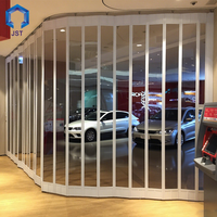 Porte coulissante transparente en polycarbonate, volet roulant manuel, sécurité commerciale, porte en cristal pour boutique ou centre commercial