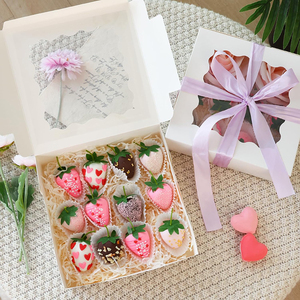 Custom Design Print-on-demand High Quality <strong>Paper</strong> Folding White Pastries Bakery Packaging <strong>Box</strong> Clear Custom Cookie <strong>Boxes</strong> - Product Image 4