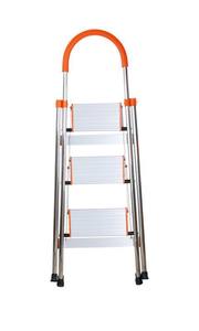 Échelle domestique en acier inoxydable à 3/4/<span class=keywords><strong>5</strong></span>/6 <span class=keywords><strong>marches</strong></span>, prix abordable, pliable, avec <span class=keywords><strong>marches</strong></span> antidérapantes et main courante, légère - Product Image 2