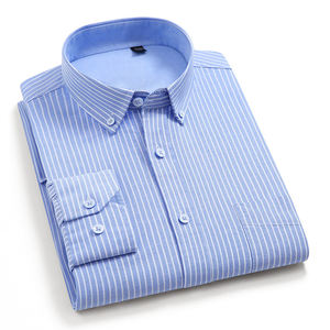 OEM / ODM Camisas-juveniles-para-hombr Primavera de manga larga <span class=keywords><strong>Ropa</strong></span> personalizada para hombres 100% Algodón Liso Diseño popular Camisas de oficina - Product Image 4