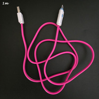 Logo personnalisé Tipo c carga rapida lampe LED lumière données d'alimentation plate ladekabel câbles USB A à C
