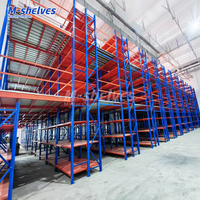 Plataforma de Entrepiso Industrial Expandible de Acero Resistente con Escalera de Seguridad