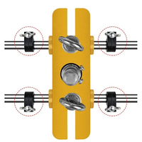 Ouvreur de trou de serrure de porte en acier Durable OEM DIY Kit de menuiserie Installation rapide Outil de serrure intérieure Mortaiseuse Slotter Jig