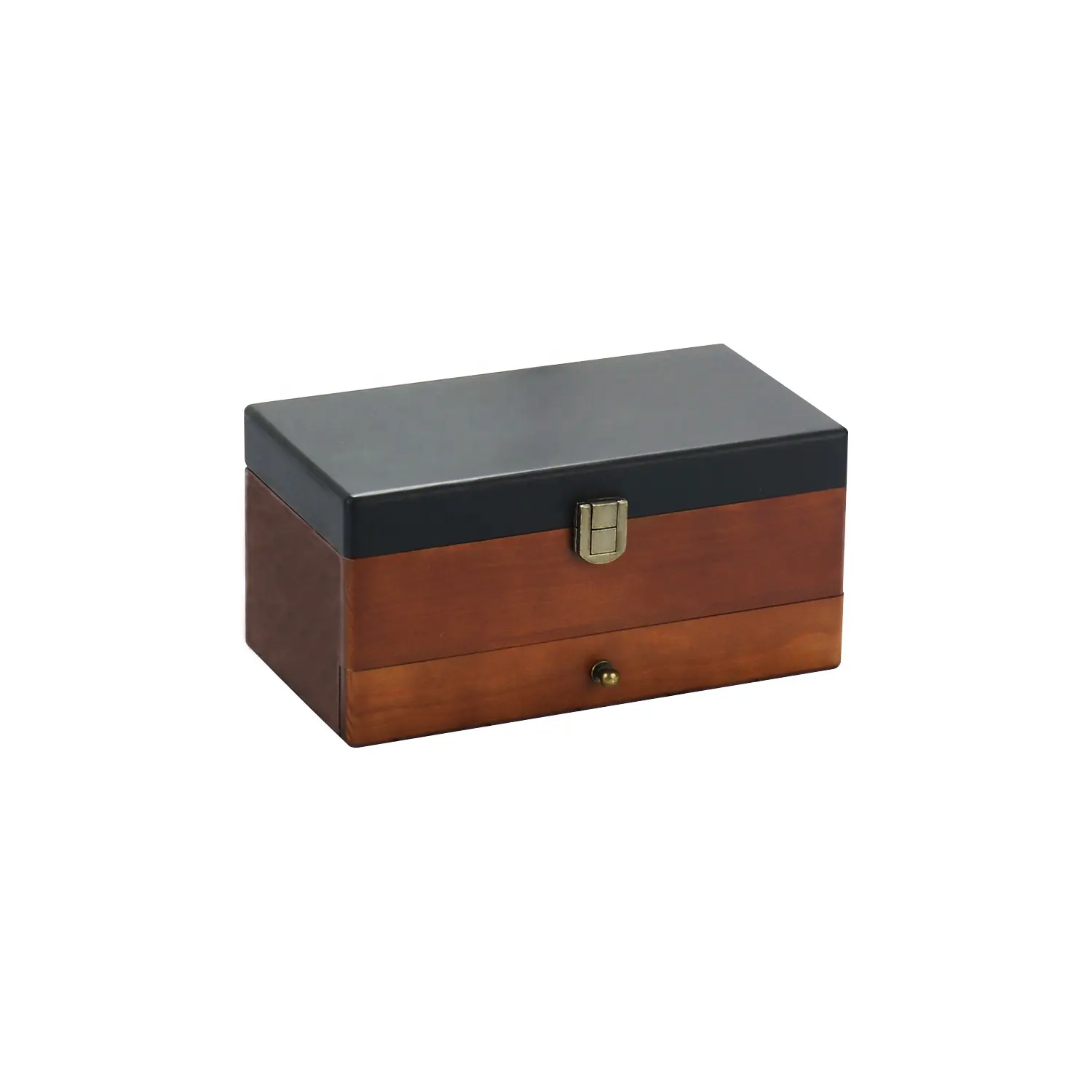 קופסאות תכשיטים מעודנות מעץ מלא קופסאות מתנה לאיסוף קופסאות עץ