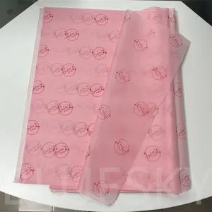 Logo personalizzato stampato rosa carta velina regalo di carta velina rosa