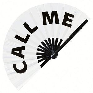 Éventail en bambou de haute qualité, personnalisé, pour fête, cadeau, 13 pouces, grand éventail à main - Product Image 1