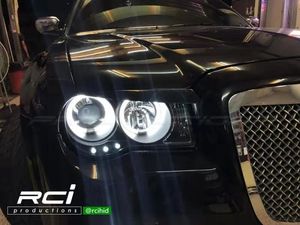 2005-2010 per Chrysler 300C LED dinamico ad angolo sequenziale occhi V1 gruppo di luci di fabbricazione nero alogeno e coda allo xeno - Product Image 3