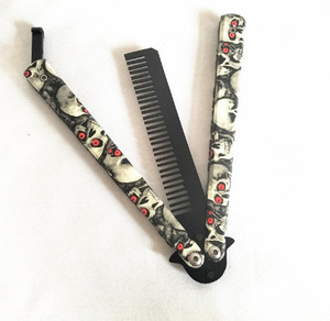 Peine Plegable Portátil para Barba y Bigote de Acero Inoxidable, Peine de Práctica con Pivote Metálico para el Cuidado Diario - Product Image 3