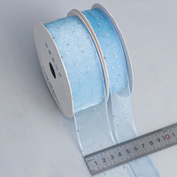 Accessoires pour cheveux en strass, ruban en fil fait main, nœud DIY thermocollant, largeur 2,5 cm/4 cm, style simple, emballage en boîte cadeau
