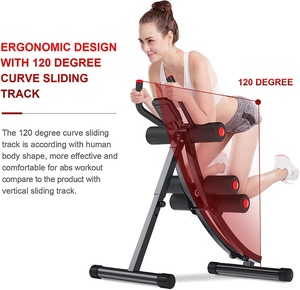 Entraîneur de taille RS pour tout le corps Équipement d'entraînement pour les abdominaux avec affichage numérique pliable pour la salle de sport à domicile - Product Image 5