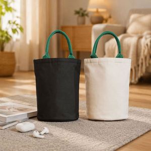 Bolsa de Compras de Algodón Grande Personalizada, Bolsa de Lona Reutilizable para Verduras y Comestibles, con Diseño de Puntos, Venta al Por Mayor - Product Image 1